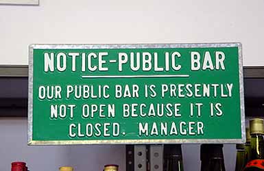 public bar notice